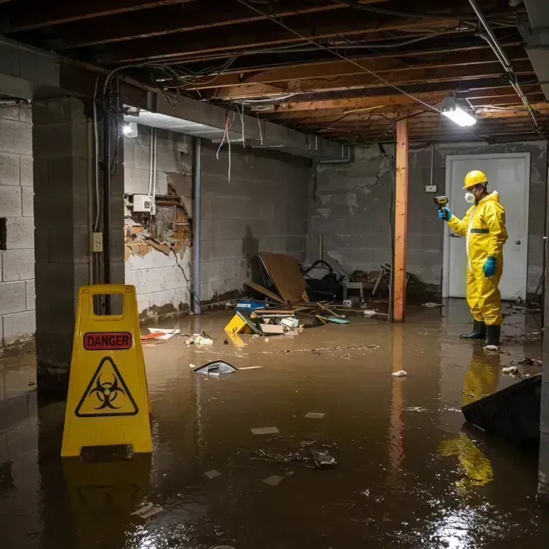 Flooded Basement Electrical Hazard in Stone Park, IL Property